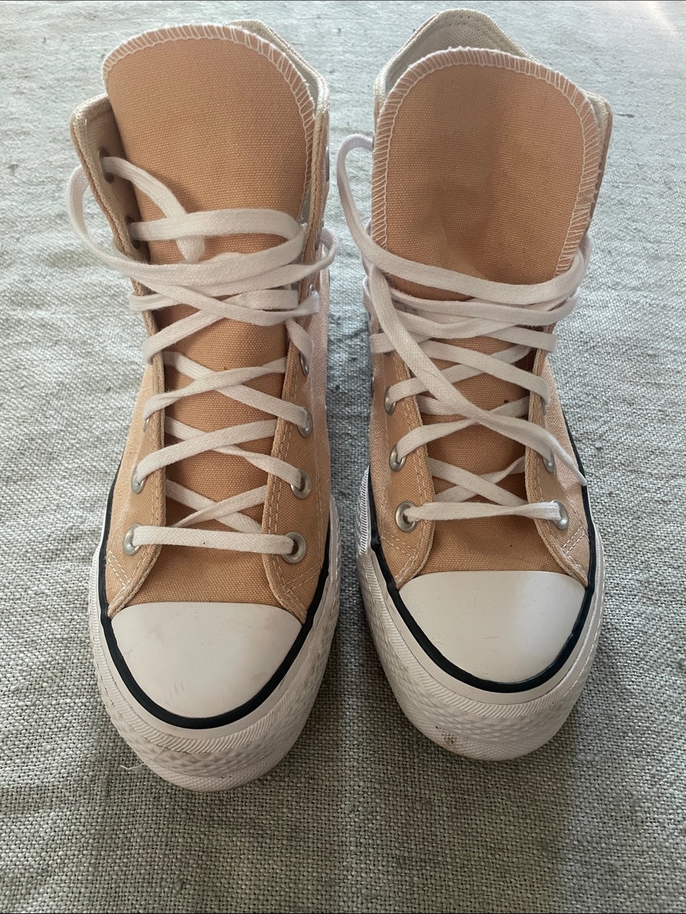 Converse High Top Sneakers in Tan